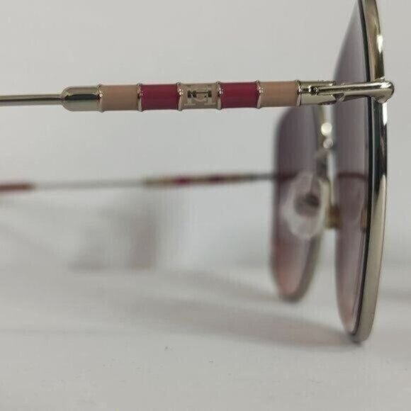 Carolina Herrera Sunglasses CH0035 Designer Square Oversized Gold Retro - Picture 6 of 15